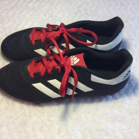 Adidas Men's Black/White Lace Up Football Soccer Cleats Size 4.5 ART G26367 - Picture 5 of 8